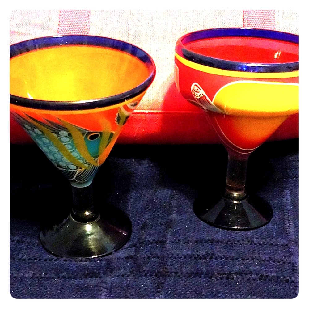Glassware.. Unique martini glass